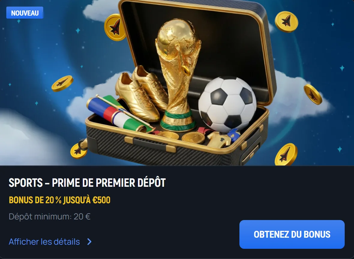 Casino Aerobet Sports — prime de premier dépôt
